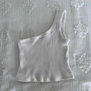Urban outfitters one shoulder ribbed tank top